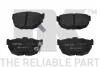Тормозные колодки дисковые зад. Kia Cerato 04-/Hyundai Elantra 00- NK 222222 (фото 1)