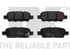 Тормозные колодки дисковые зад. Nissan Murano 07-/X-trail 01-/Qashqai 07-/Maxima 00- NK 222257 (фото 1)