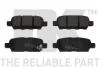 Тормозные колодки дисковые зад. Nissan Murano 07-/X-trail 01-/Qashqai 07-/Maxima 00- NK 222257 (фото 1)