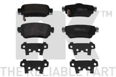 Гальмівні колодки дискові зад. Nissan Qashqai II Renault Kadjar 1.2-1.6D 11.13- NK 222273