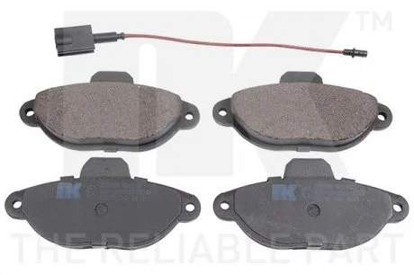 Фото гальмівні колодки дискові перед. Fiat Panda 1.2 07-/ 500 1.2 07- NK 222590 Гальмівні колодки дискові перед. Fiat Panda 1.2 07-/ 500 1.2 07- NK 222590