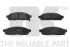 Тормозные колодки дисковые перед. Mitsubishi Pajero/L200 2.5TDI 01 07.01- NK 223033 (фото 1)