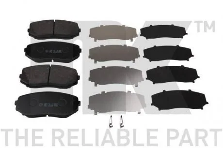 Колодки тормозные передние Mazda CX-7/CX-9 2.2D/2.3D/3.7 07- NK 223256