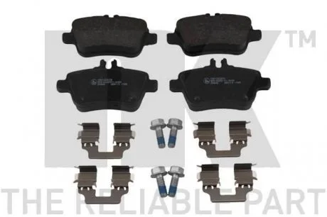 Тормозные колодки дисковые зад. MERCEDES A (W176), B (W246, W242), GLA (X156), SLC (R172), SLK (R172) 1.5D-Electric 02.11- NK 223370