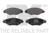 Тормозные колодки дисковые перед. Peugeot 206,306 1.1-1.9 93- NK 223739 (фото 1)