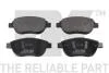 К-кт перед. тормоз колодки Citroen C4 Peugeot 307 1.6/1.6D/2.0 11.04-07.11 NK 223740 (фото 1)