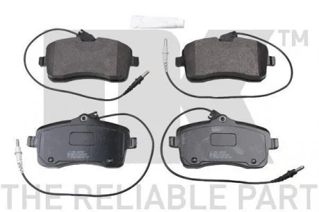 Тормозные колодки дисковые перед. Peugeot 407 1,6HDI/1,8/2,0/2,0 HDI 04- NK 223743