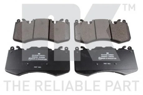 Колодки гальмові дискові передні Land Rover Range Rover III 09-, Range Rover Sport 09- NK 224036