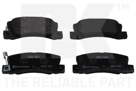 Фото 1 - гальмівні дискові колодки, комплект NK 224517 Гальмівні дискові колодки, комплект NK 224517 (фото 1)