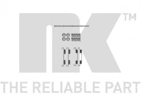 Колодки гальмівні стоянкових гальм NK 7922897 (фото 1)