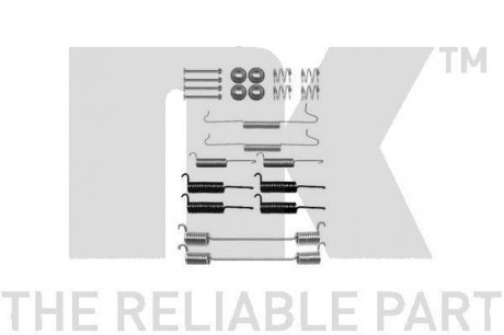 Пружинкі колодок гальмівних VW LT 35/40/45/ NK 7947648 (фото 1)