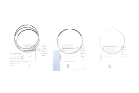 Кольца поршня двигателя NPR 120 035 0050 00