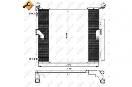 CH?ODNICA KLIMATYZACJI TOYOTA NRF 350335
