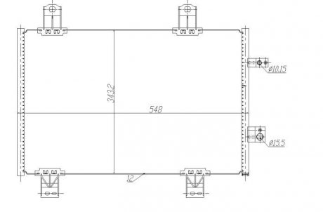 CHЈODNICA KLIMY MAZDA CX-3 15- NRF 350480 (фото 1)