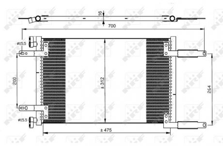 Конденсатор, кондиціонер NRF 35493