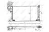 Радиатор основной 2.3D me,2.9D Mercedes Sprinter 901-905 95-06 NRF 50558 (фото 2)