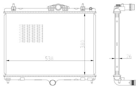Радіатор охолодження NRF 550027