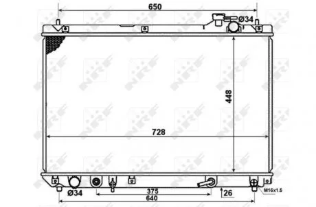 Фото 1 - радиатор системы охлаждения NRF 58378 Радиатор системы охлаждения NRF 58378 (фото 1)