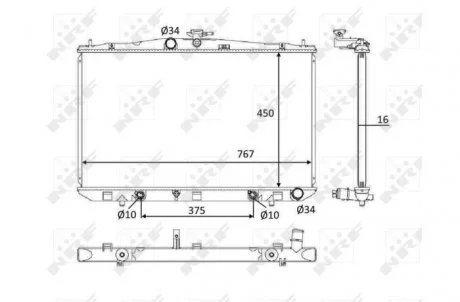 Фото 1 - радіатор охолодження NRF 58610 Радіатор охолодження NRF 58610 (фото 1)
