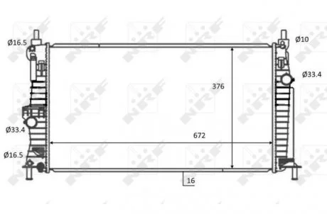 Радиатор NRF 59068