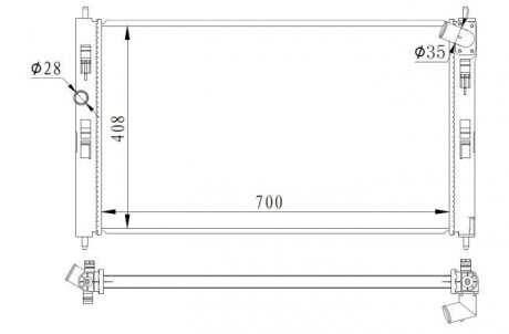 Радіатор охолодження NRF 59260