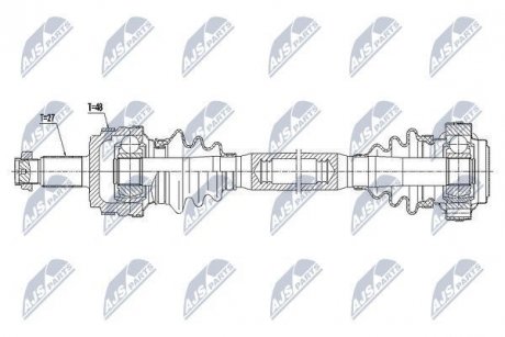 Полуось Nty NPW-BM-036 (фото 1)