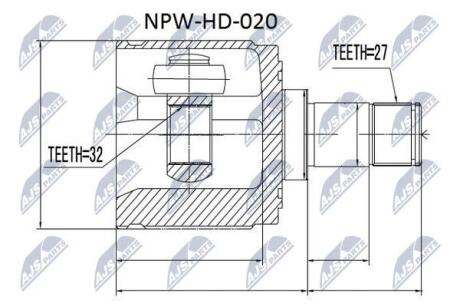 Шрус Nty NPWHD020
