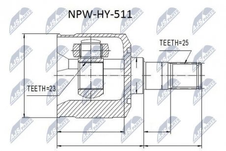 Шрус Nty NPW-HY-511 (фото 1)