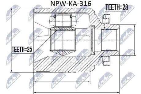 Шрус Nty NPWKA316
