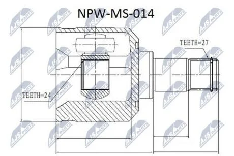 Шрус полуоси Nty NPWMS014