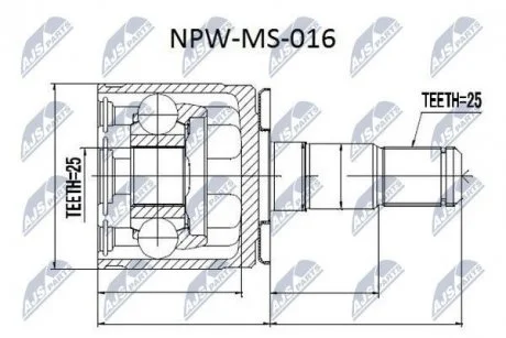 Шрус Nty NPW-MS-016