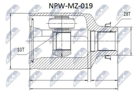 ШРУС Nty NPWMZ019 (фото 1)
