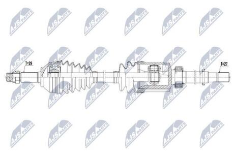 Полуось передняя правая в сборе (4WD, CV-T) Nty NPWNS056