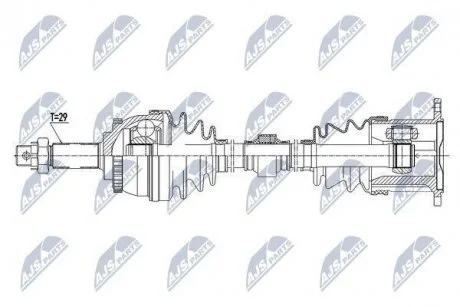 Полуось Nty NPW-NS-066