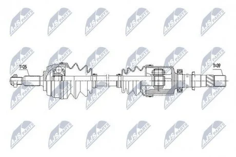 ПОЛУОСЬ Nty NPW-RE-101