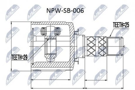 Шрус Nty NPW-SB-006 (фото 1)