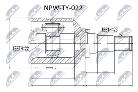Пыльник шруса Nty NPWTY022