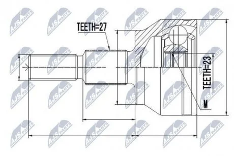 Шарнир равных угловых скоростей Nty NPZ-FR-049