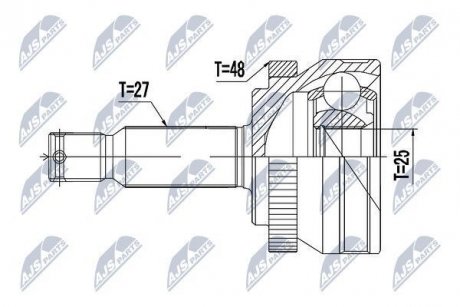 ШРУС НАРУЖН (К-Т) Nty NPZ-HY-517