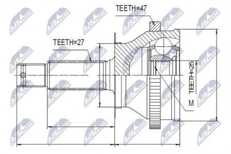 Шрус Nty NPZ-HY-535 (фото 1)
