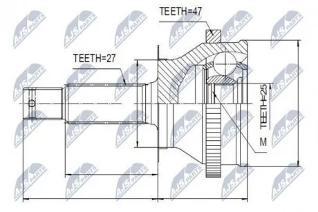 Шрус Nty NPZ-HY-535
