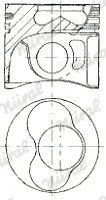 Поршень 80.01mm +0.50 (1-2cyl) Audi A3/A4/Skoda Fabia/VW Golf/Touran 1.9TDI 04- NURAL 87-114907-65