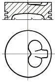 Поршень двигателя FIAT 82,00 1,9D Doblo NURAL 87-124000-00