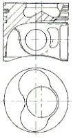 Поршень двигуна NURAL 87-139507-40