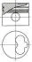 Поршень з кільцями AUDI/VW 80.50 mm 1.9D/2.4D 1X/1Y/3D/AAS/AAB (вир-во NURAL) 87-990111-40