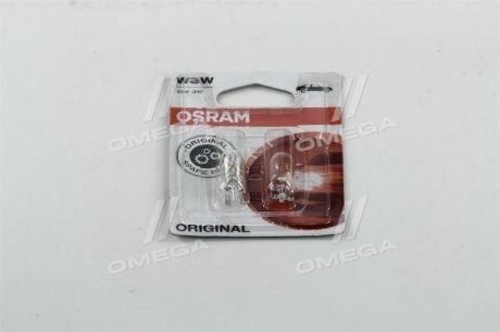 Комплект ламп W3W 12V 3W OSRAM 2821-02B (фото 1)