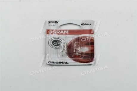 Комплект ламп W3W 12V 3W OSRAM 2821-02B