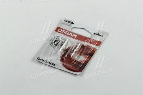 Автолампа 12V 5W W2,1X9,5D W5W /блистер 2-шт./ OSRAM 2825-02B