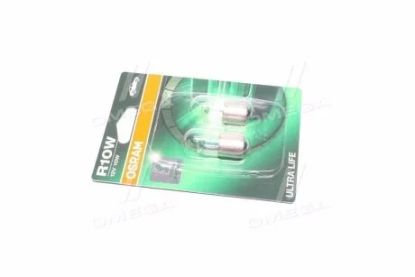 Лампа допоможуть. освітлення R10W 12V 10W BA15s Ultra Life (blister 2шт) OSRAM 5008ULT-02B