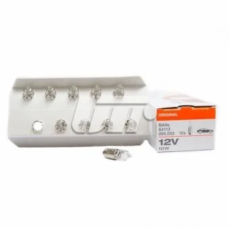 Лампочка H10W 12V 10W BA9s Standard OSRAM 64113